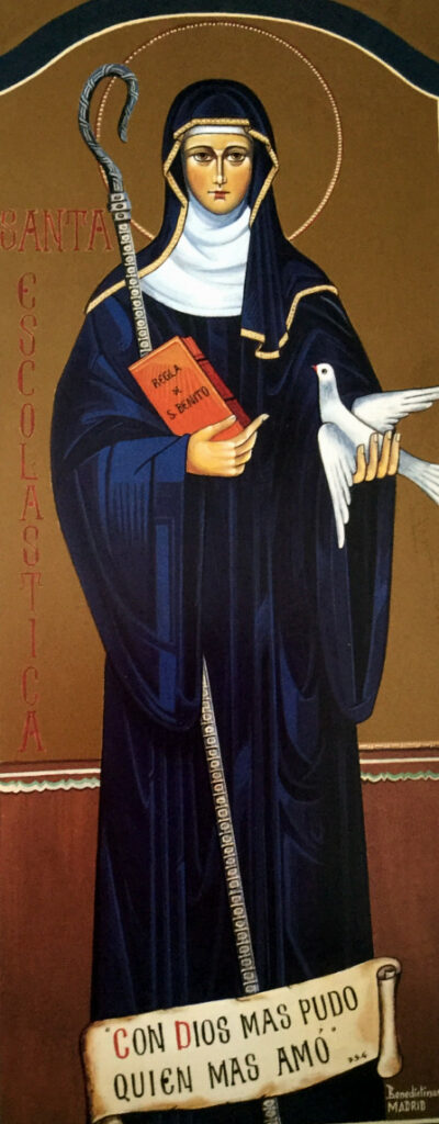 Icono de Santa Escolástica